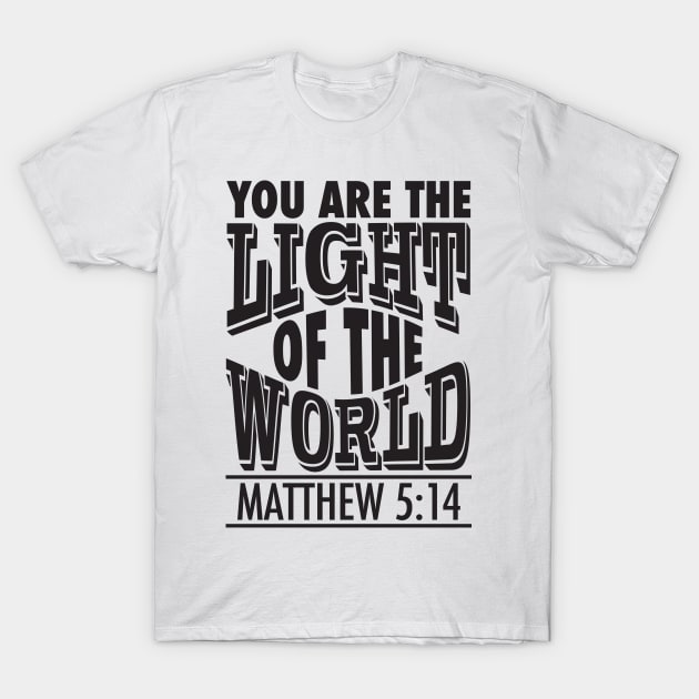 Matthew 5:14 T-Shirt by Plushism